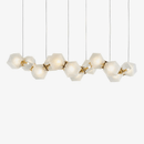 Modern gold LED designer chandelier avize