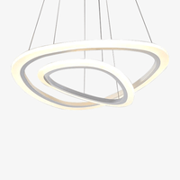 Luxury ring remote control LED chandelier