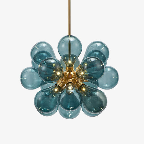 Modern chandelier with multiple glass Beans globes