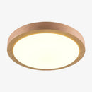 Round wooden LED ceiling light by Botimi