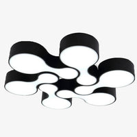 Modern nested rounded LED ceiling light