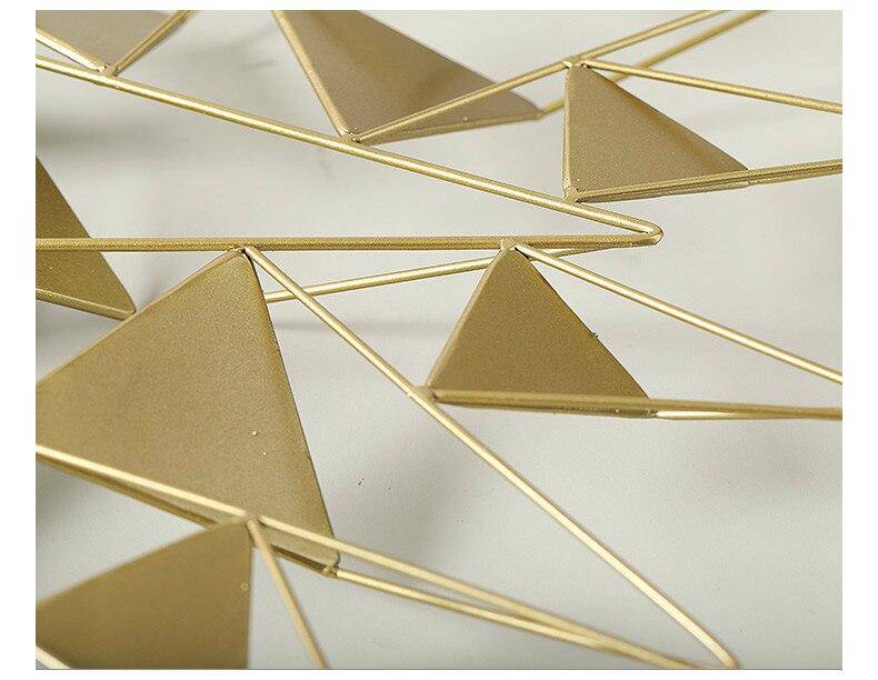 Large designer 3d triangle wall mirror - vue 7 sur 10