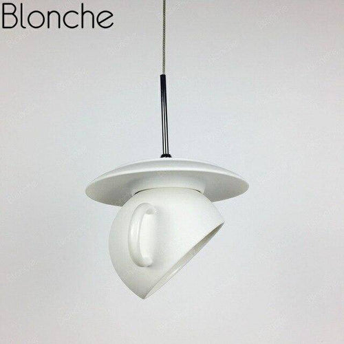 Coloured ceramic cup pendant light kitchen - vue 11 sur 12