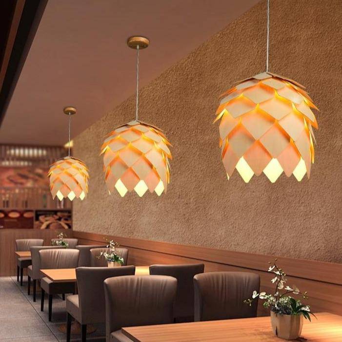 Designer pendant lamp with flower petal shape (various colours) - vue 2 sur 16