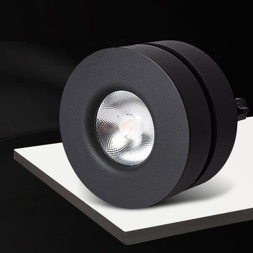 Modern round 355° rotatable LED spotlight manual - vue 5 sur 5