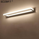 Chrome LED wall light for mirror 42cm