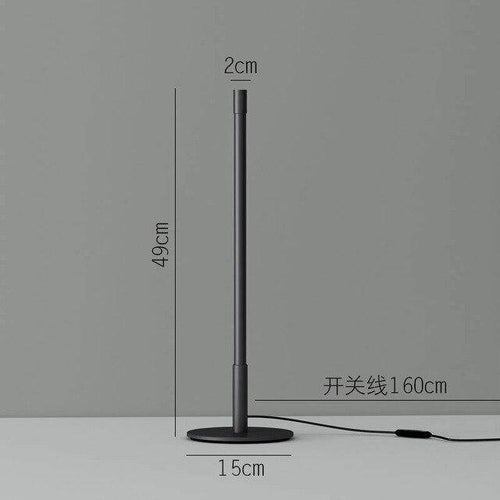 Rube LED black table lamp