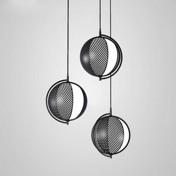 Creative caged globe pendant light