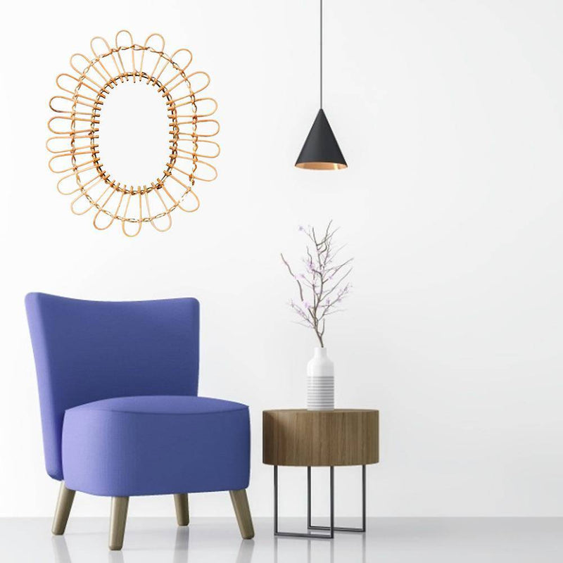 Sun Décor style rounded decorative wall mirror