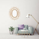 Sun Décor style rounded decorative wall mirror