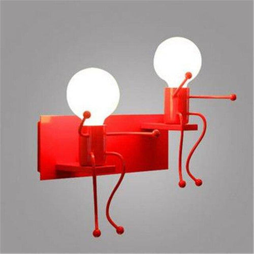 Designer wall light in the shape of a 3D man (several colors) - vue 7 sur 9