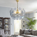 Nahia Modern Glass Lion's Tooth Chandelier