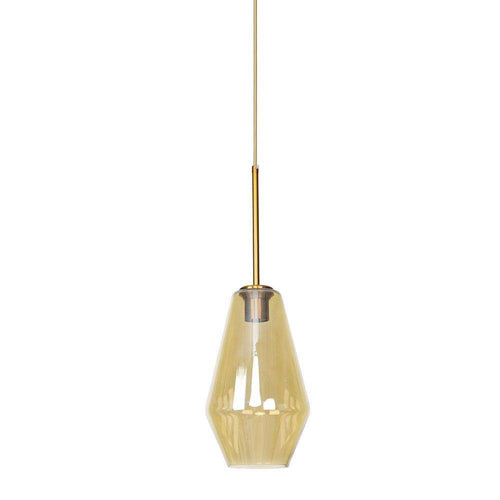 Designer LED pendant light with glass Edison-style shade - vue 4 sur 4