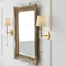 LED wall light bar with fabric shade traditional