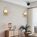 Design LED metal wall light moon style