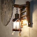 Rustic wall torch lamp for corridor