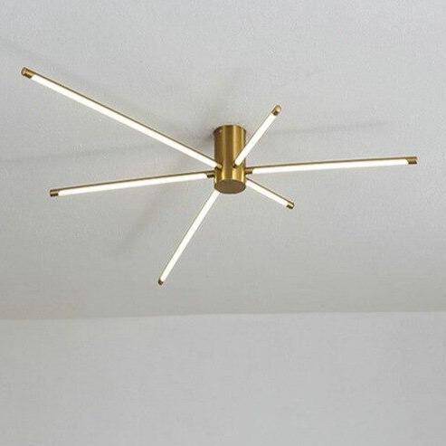 Designer ceiling light with multiple LED bars - vue 5 sur 5