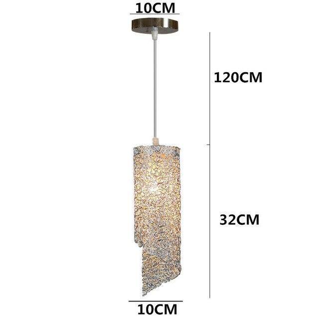Colourful cylindrical LED pendant light home - vue 9 sur 11