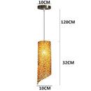 Colourful cylindrical LED pendant light home