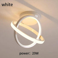 Modern LED ceiling light with metal luminous discs