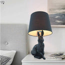 LED rabbit bedside lamp with lampshade