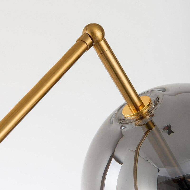 Adjustable gold designer desk lamp model - vue 3 sur 7
