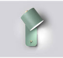 Colourful designer LED wall light with adjustable shade