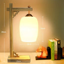 Chinese style wooden swing arm desk or bedside lamp