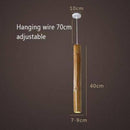 Cylindrical bamboo LED pendant light hang style