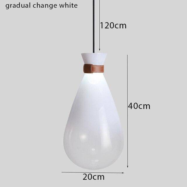 Smoked glass teardrop pendant light Sitting - vue 8 sur 10