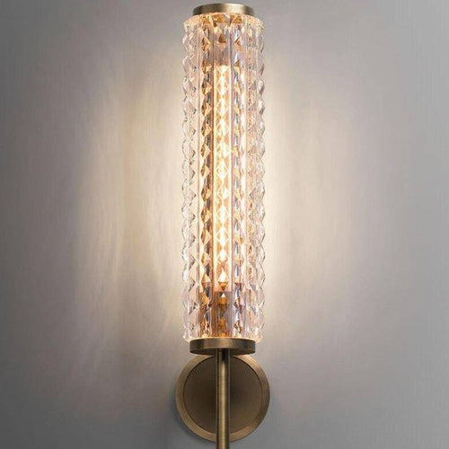 Design LED wall light with luxury glass cylinder - vue 2 sur 4