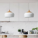 Modern wood and metal pendant light Elina