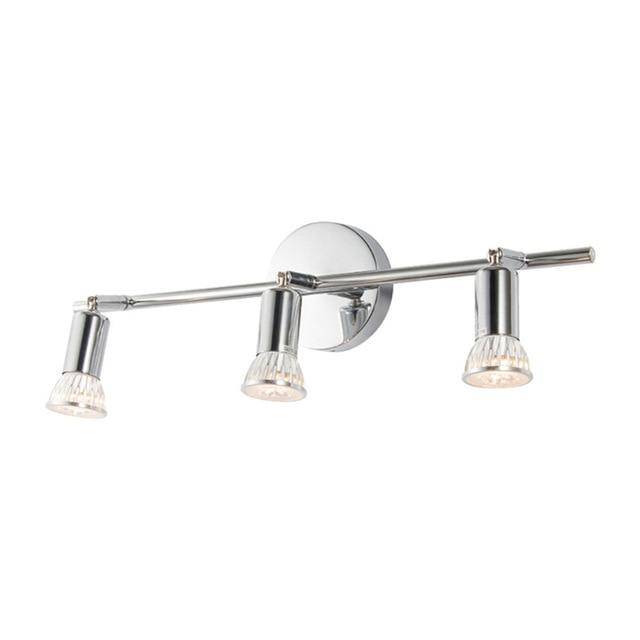 Chrome ceiling light bar with LED spotlights - vue 4 sur 7