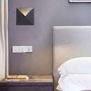 Modern square and triangle designer wall light aisle