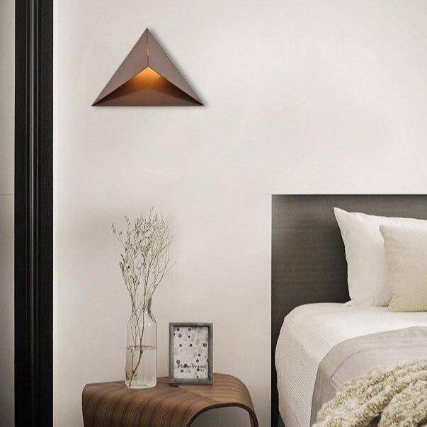 Modern square and triangle designer wall light aisle