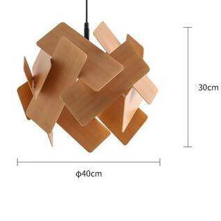 Designer pendant light with multiple coloured panels stack - vue 8 sur 10