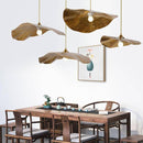 Chinese style lotus leaf pendant light