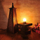 LED wooden table lamp with Asian style