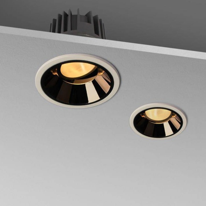 Copper effect aluminium recessed LED spotlight - vue 2 sur 4
