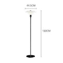 Creative black or chrome LED designer floor lamp