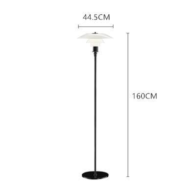 Creative black or chrome LED designer floor lamp