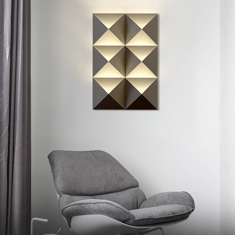Wally modern designer envelope-shaped wall light