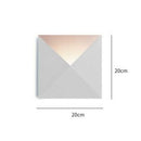 Wally modern designer envelope-shaped wall light