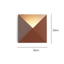 Wally modern designer envelope-shaped wall light