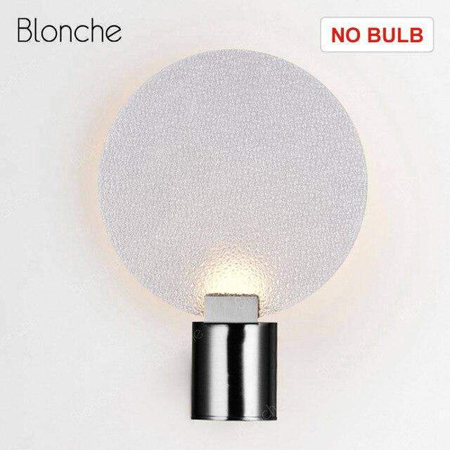 Designer LED wall light in metal with glass disc Sconce - vue 5 sur 7