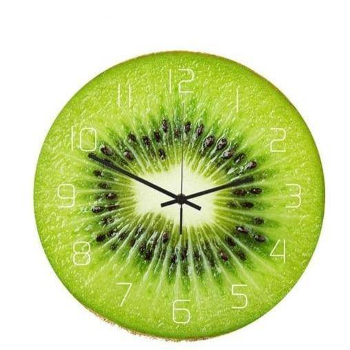 Kiwi Coktail Style Round Wall Clock