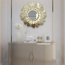 Sun style round decorative wall mirror 40cm
