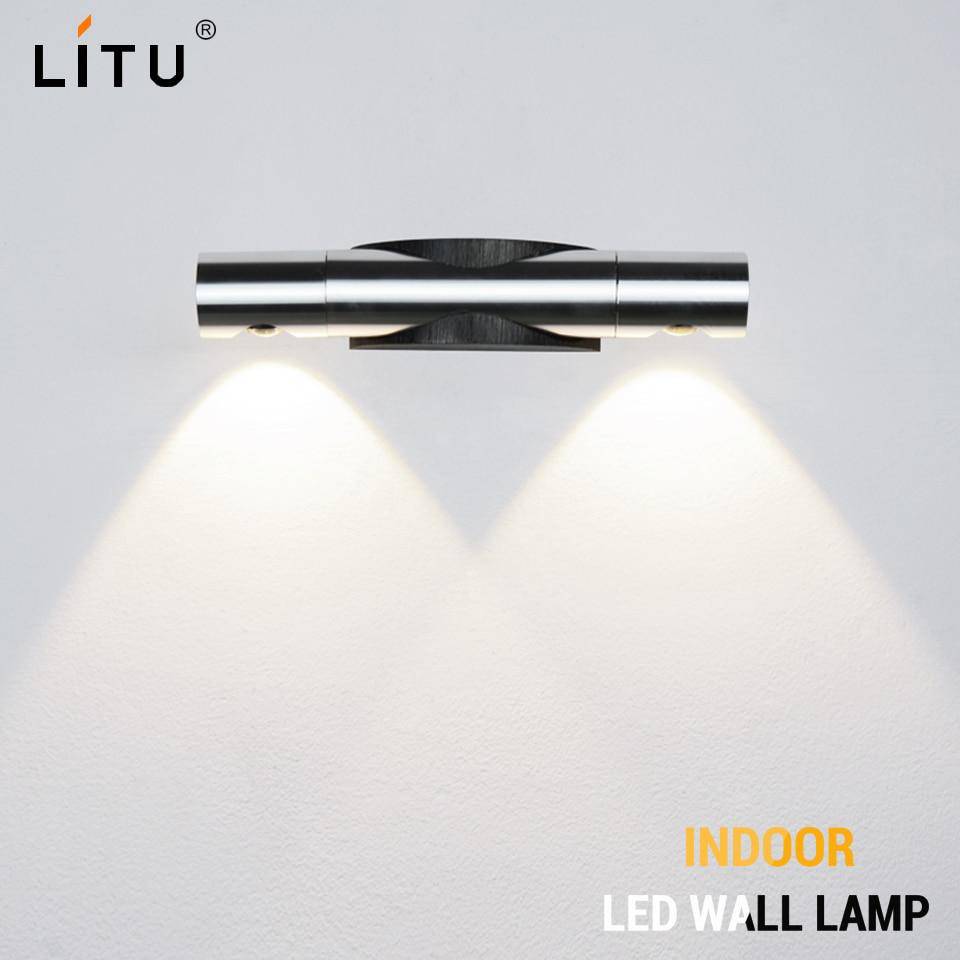 Chrome LED wall light sconce - vue 4 sur 4