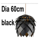 Designer pendant lamp with flower petal shape (various colours)