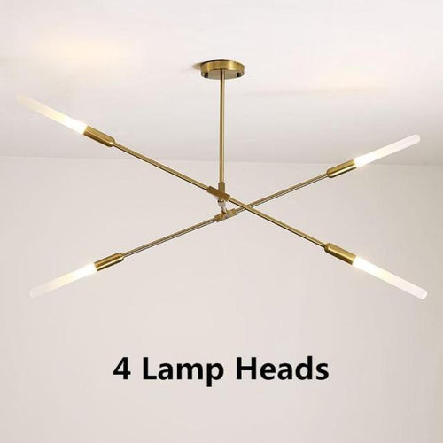 Modern LED chandelier with illuminated ends Suvan - vue 8 sur 11